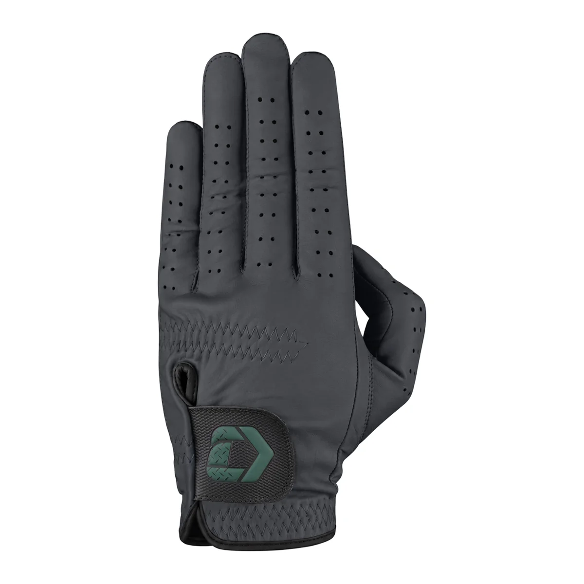 Charcoal synthetic golf glove manufactured for Outgrip Australia