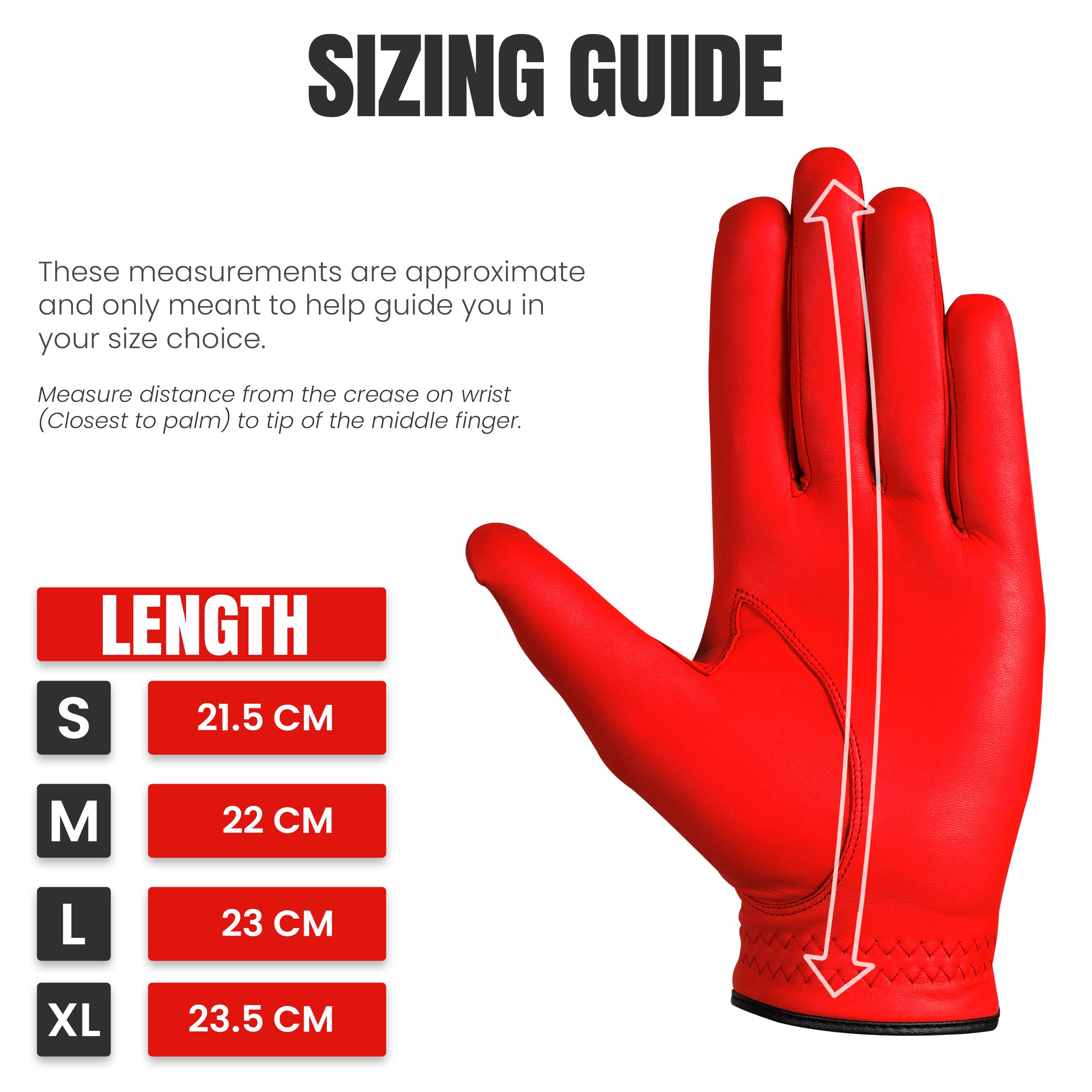 Cherry Red Golf Glove