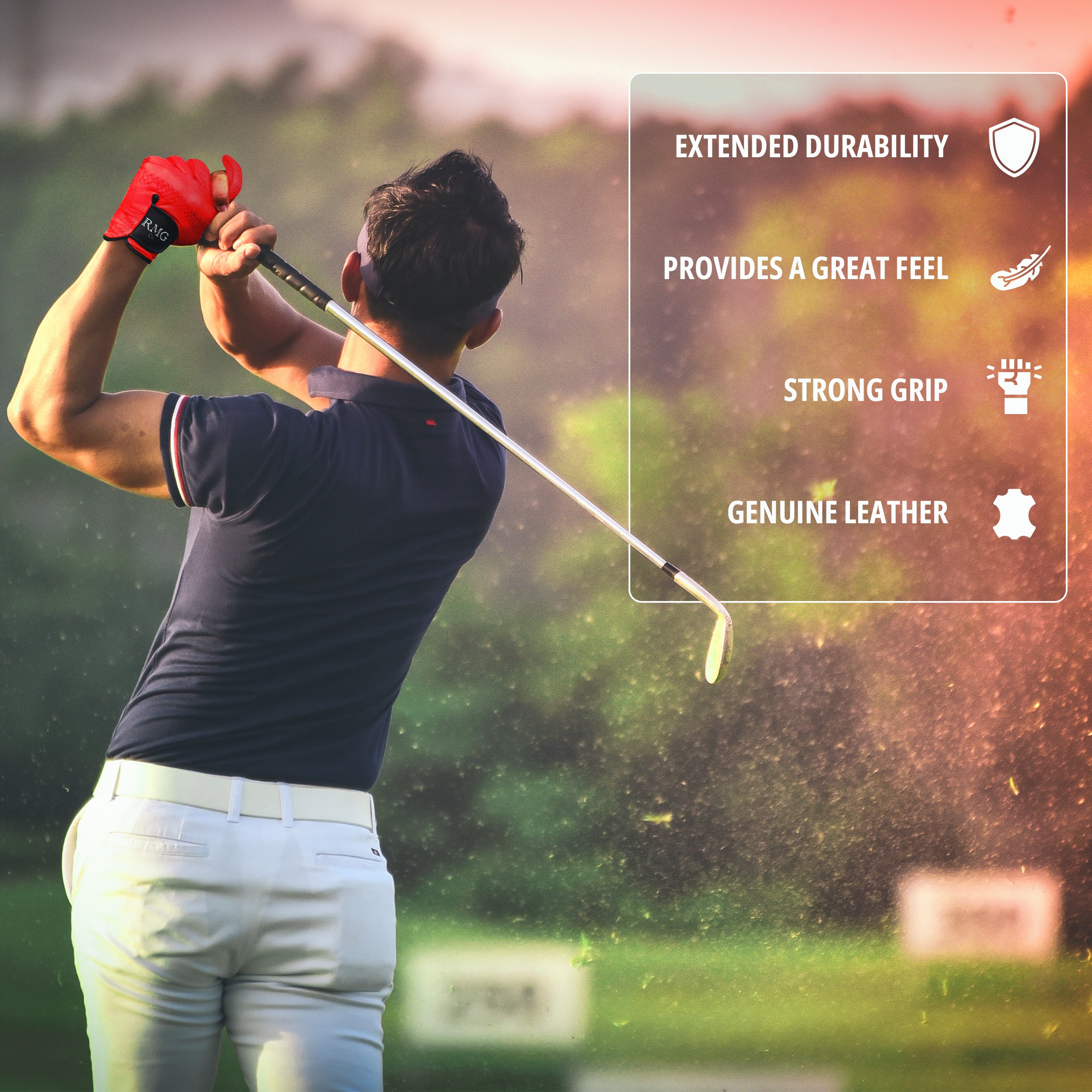Cherry Red Golf Glove